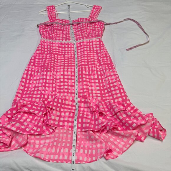 Lilly Pulitzer Avalyn Stretch Dress Size 4 Feelin Beachy Pink Tropics EUC - Picture 9 of 11
